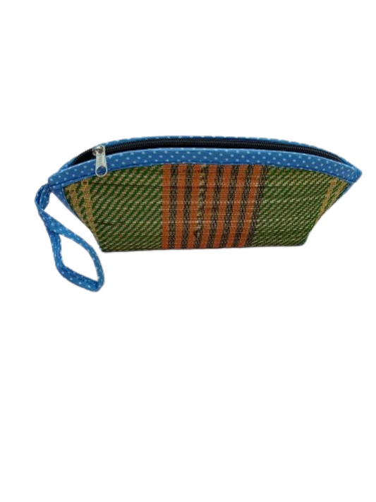 Cosmetic Pouch with Blue Dot