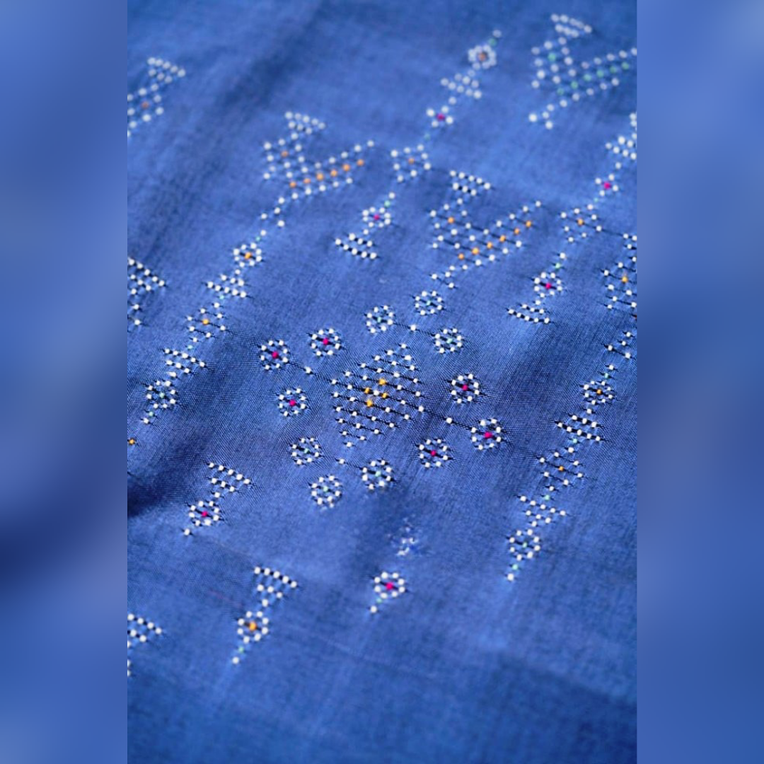 Cotton Blue Colour Kurthi