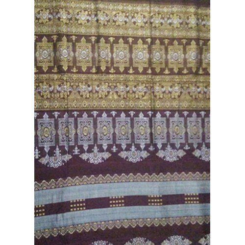 Cotton Merlot Red Pattern of Orissa Bomkai Saree & Fabrics