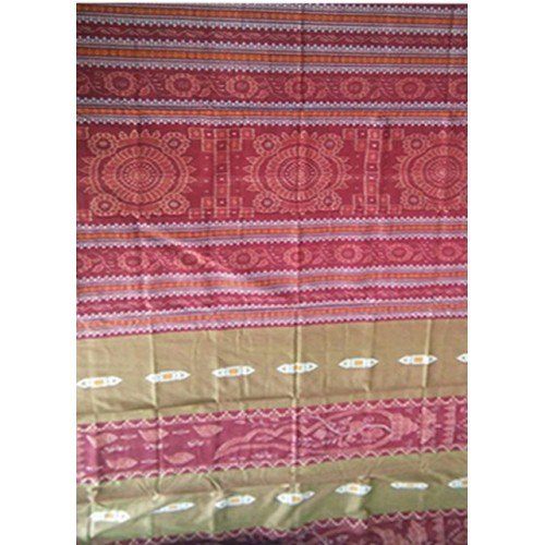 Cotton Red Pattern of Orissa Bomkai Saree & Fabrics