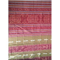 Cotton Red Pattern of Orissa Bomkai Saree & Fabrics