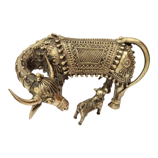 Cow & Calf Metal Craft Style 3