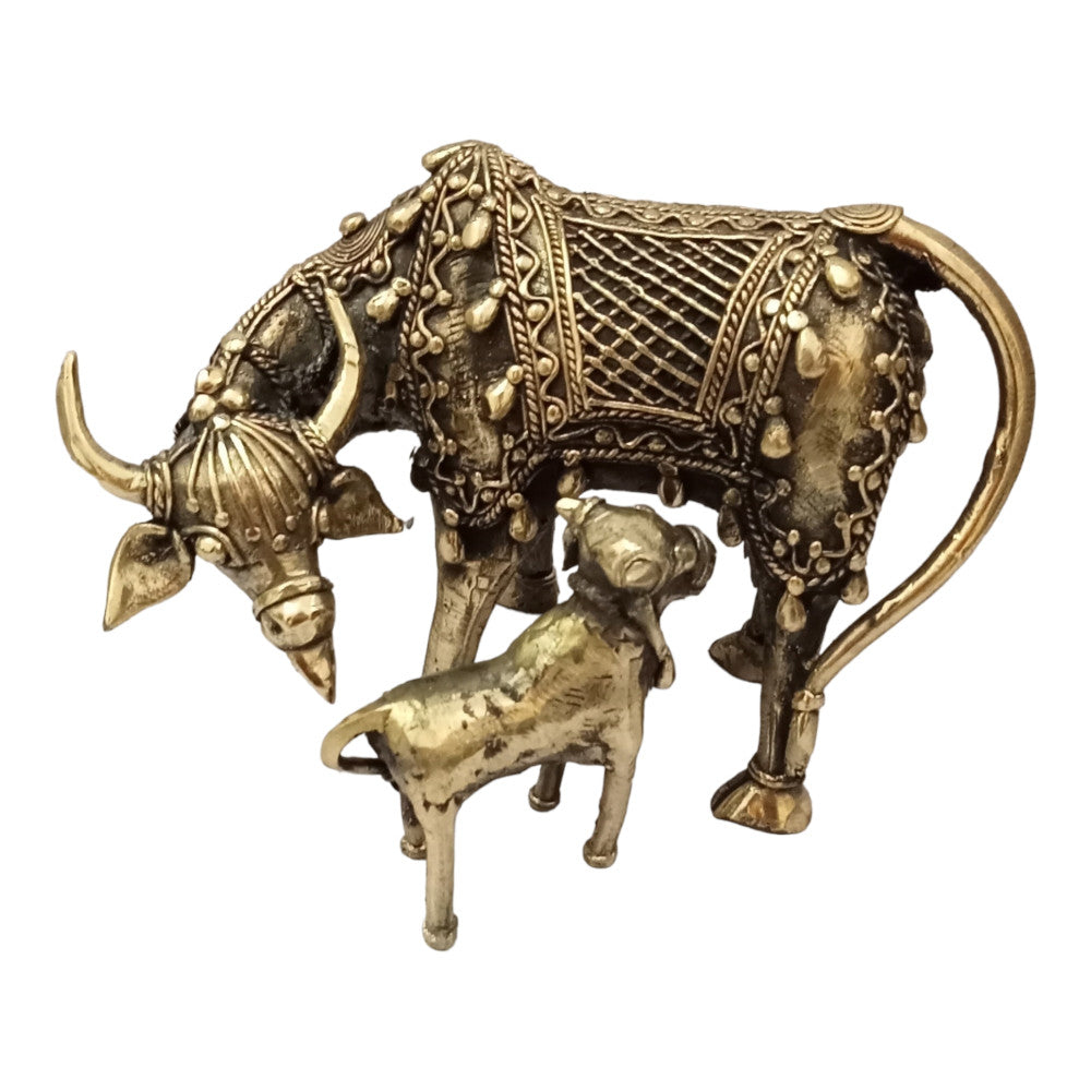 Cow & Calf Metal Craft Style 6