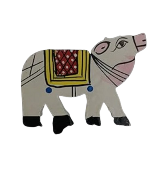 Cow Wooden Magnet Piece