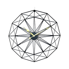 Cylindrical Shape Black And Yellow Dial Clock