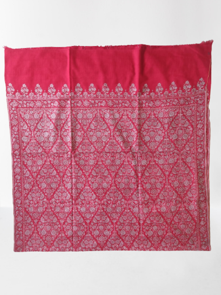 Dashing Pink Floral Design Kani Shawl