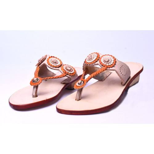 Attractive Handicraft Kolhapuri Chappals For Women