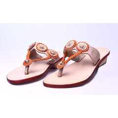 Attractive Handicraft Kolhapuri Chappals For Women
