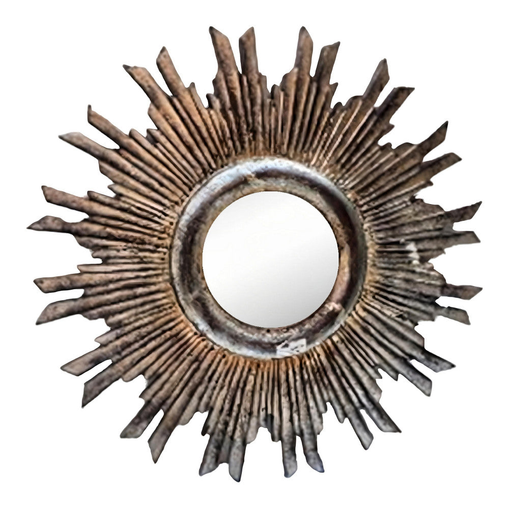 Designer Vintage Silver Spikes Mirror Frame