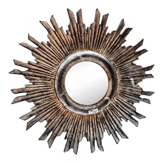 Designer Vintage Silver Spikes Mirror Frame
