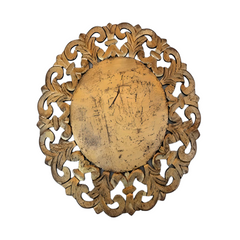Designer Golden Wooden Table Mat