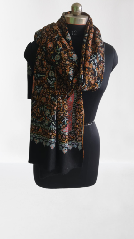 Designer Pink & Brown Kani Shawl