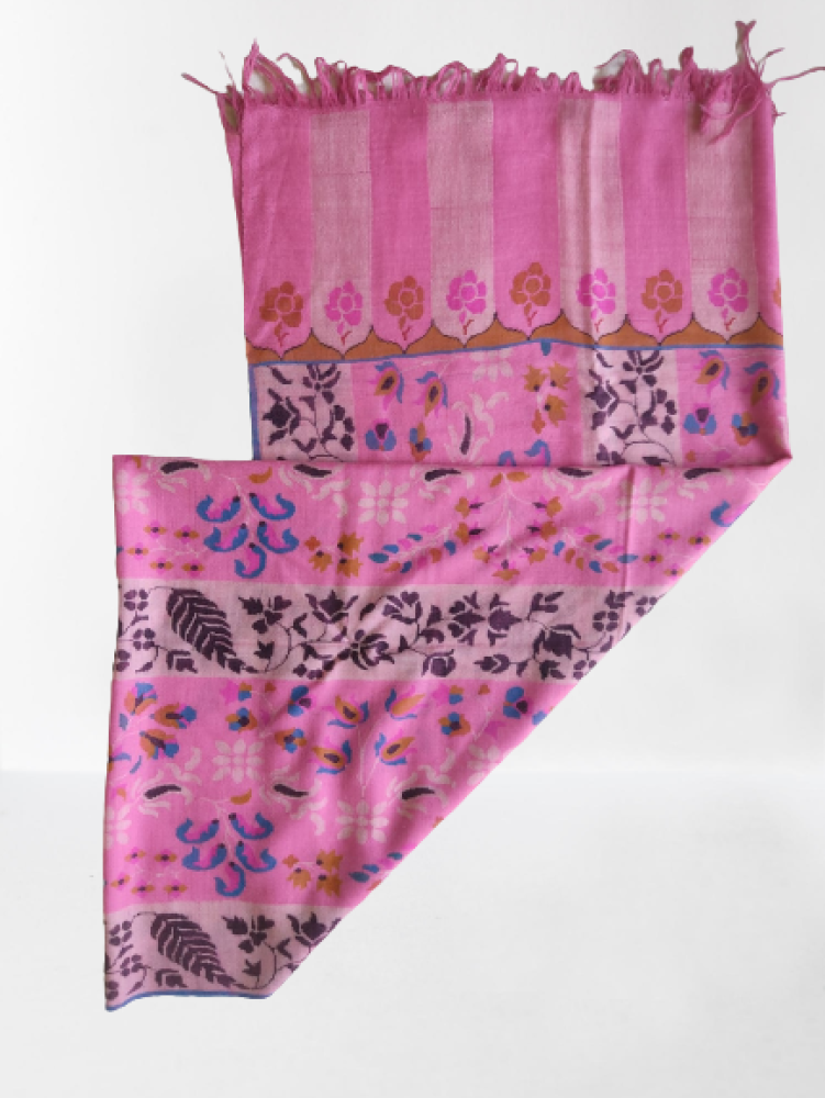 Designer Pink & Purple Kani Shawl