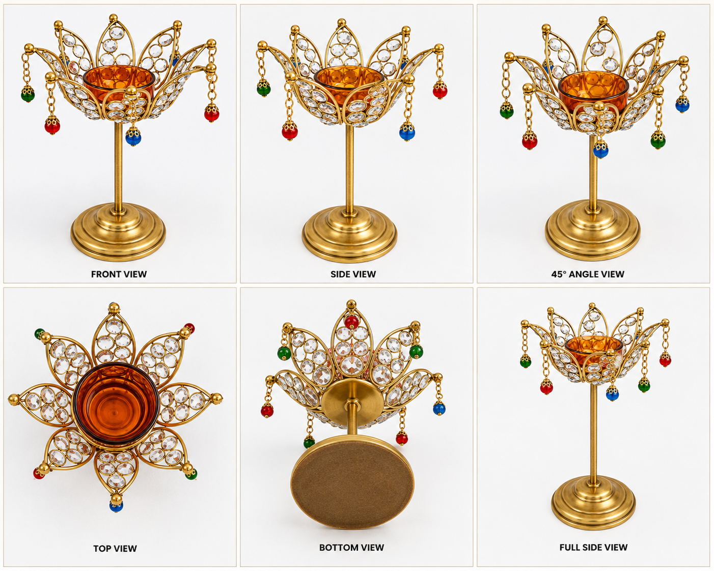 Beautiful Golden Candle Stand