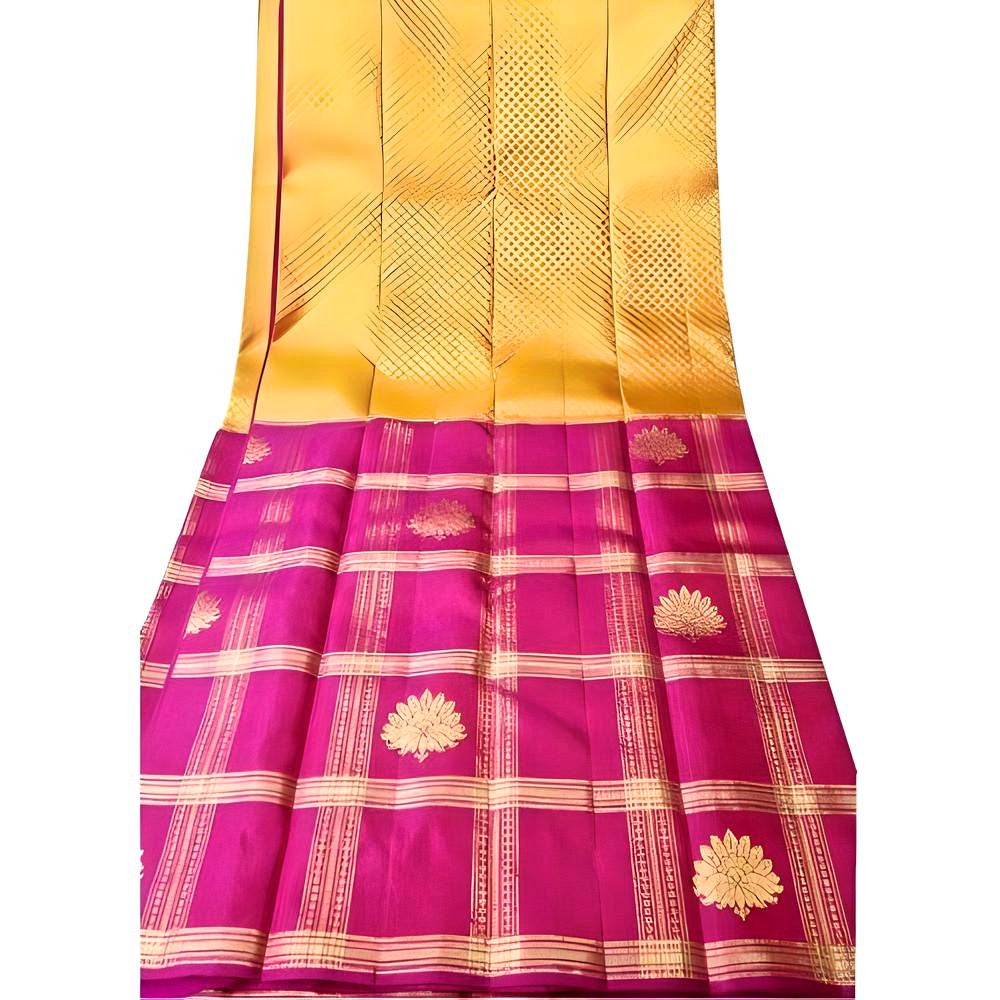 Dharmavaram Handloom Beautiful Pattu Silk Saree for Women