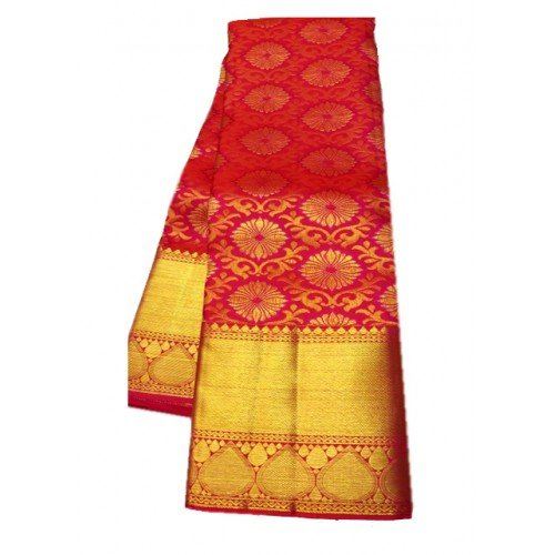 Dharmavaram Handloom Beautiful Tasar Silk Saree for Women
