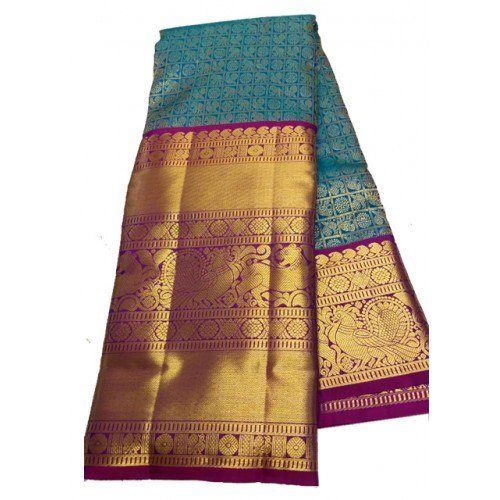 Dharmavaram Handloom Beautiful Tasar Silk Saree for Women
