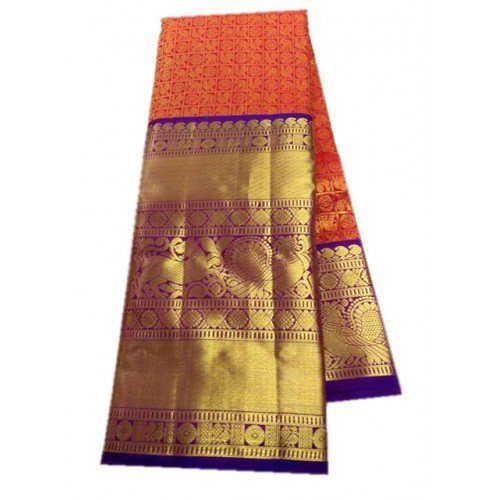 Dharmavaram Handloom Beautiful Tasar Silk Saree for Women