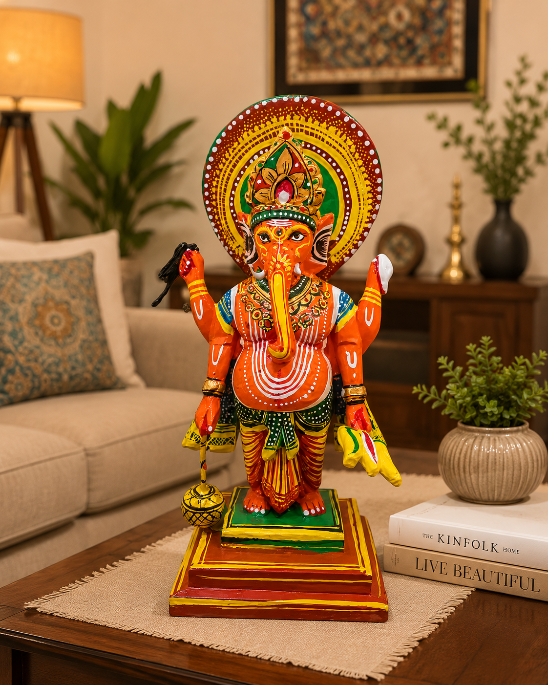 Special Wooden Ganesha (9Inch)