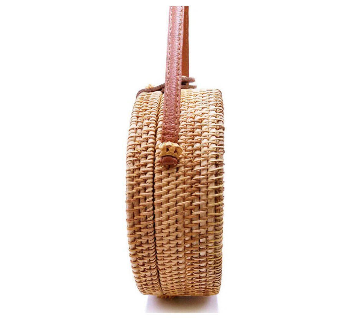 EcoFriendly Cane and Bamboo Handbag