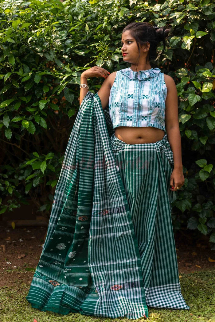 Eco-Friendly Check Check Saree