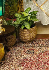 EcoFriendly Cane and Bamboo Beautiful Flower Pot