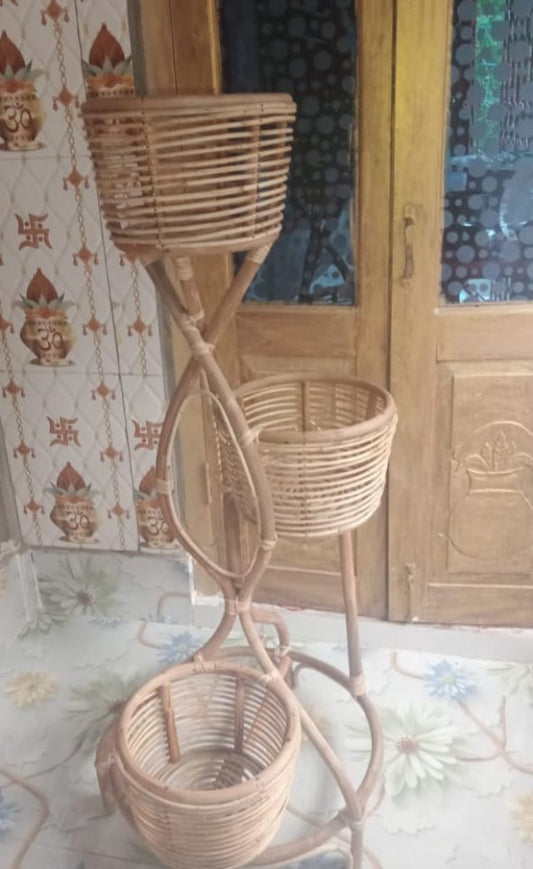 EcoFriendly Cane and Bamboo Beautiful Planter