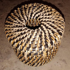 EcoFriendly Cane and Bamboo Flower Pot