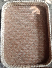 EcoFriendly Cane and Bamboo Tray