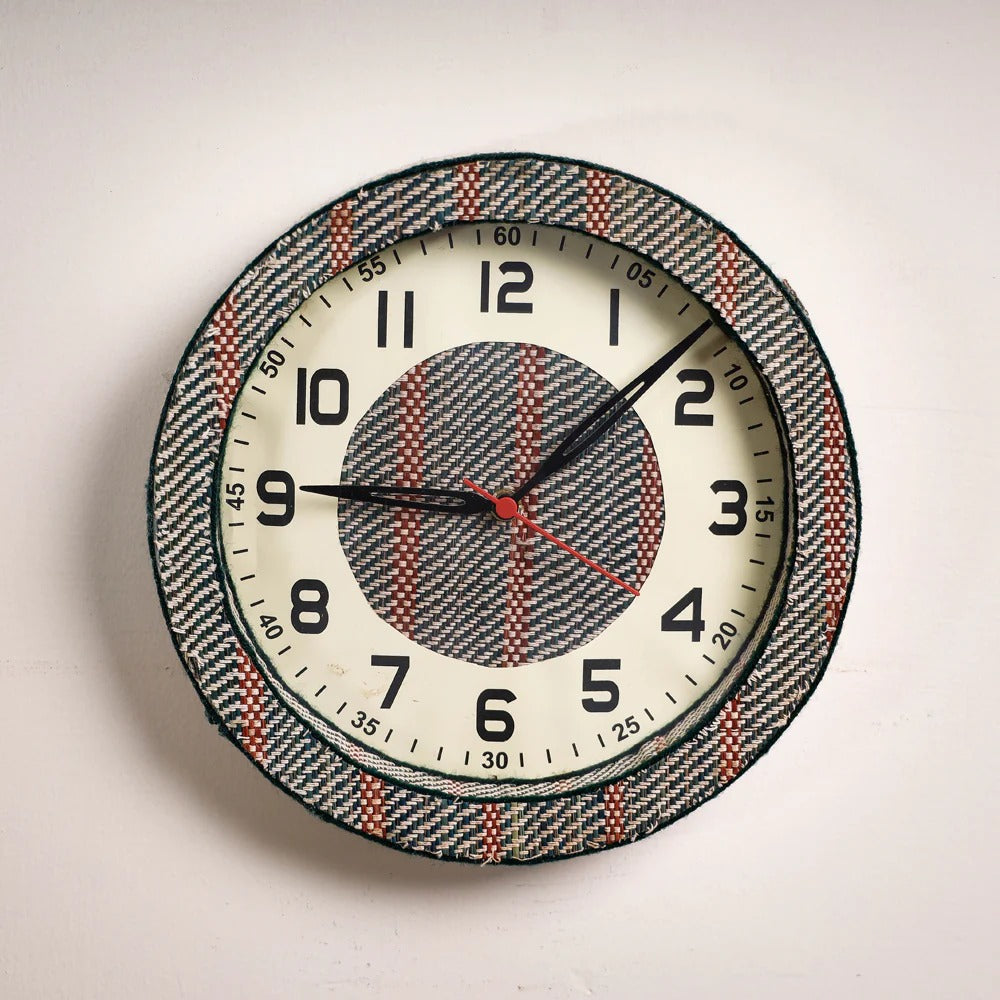 EcoFriendly Madur Kathi Wall Clock Style 12