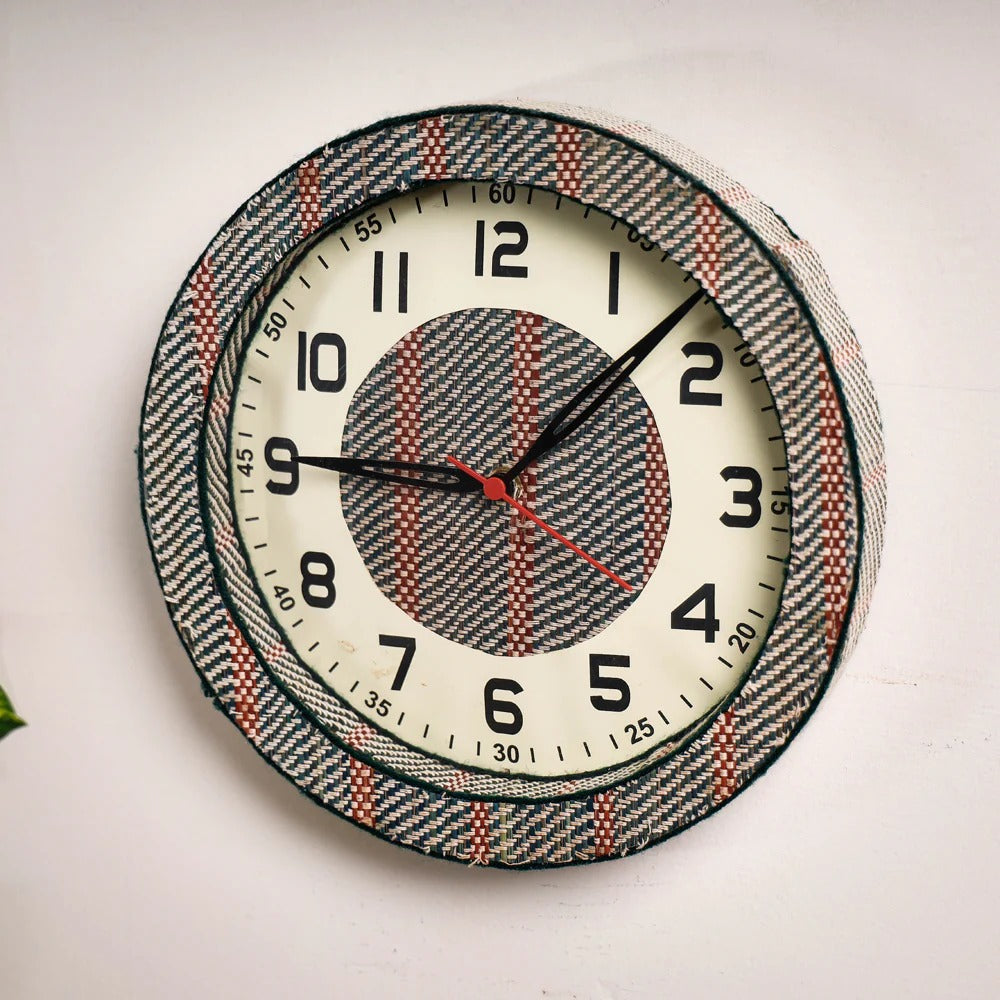 EcoFriendly Madur Kathi Wall Clock Style 12