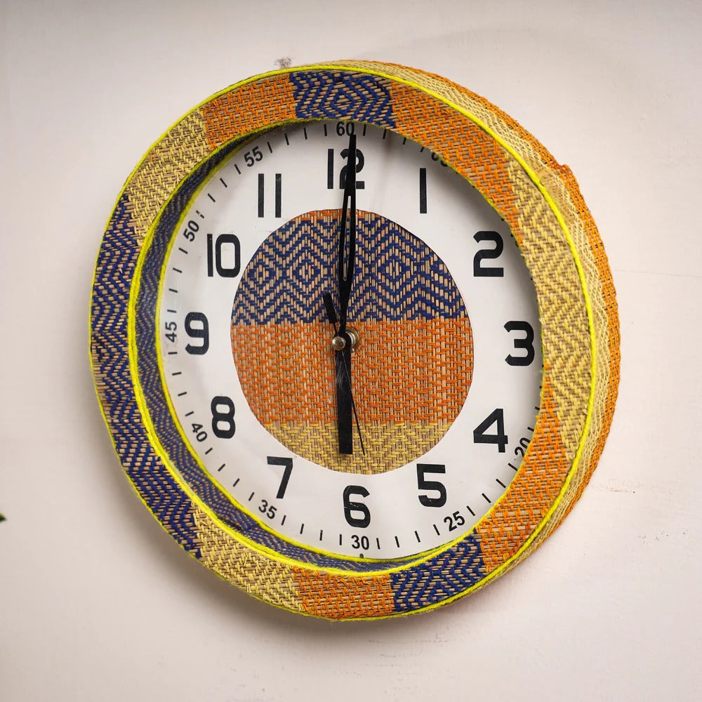 EcoFriendly Madur Kathi Wall Clock Style 13