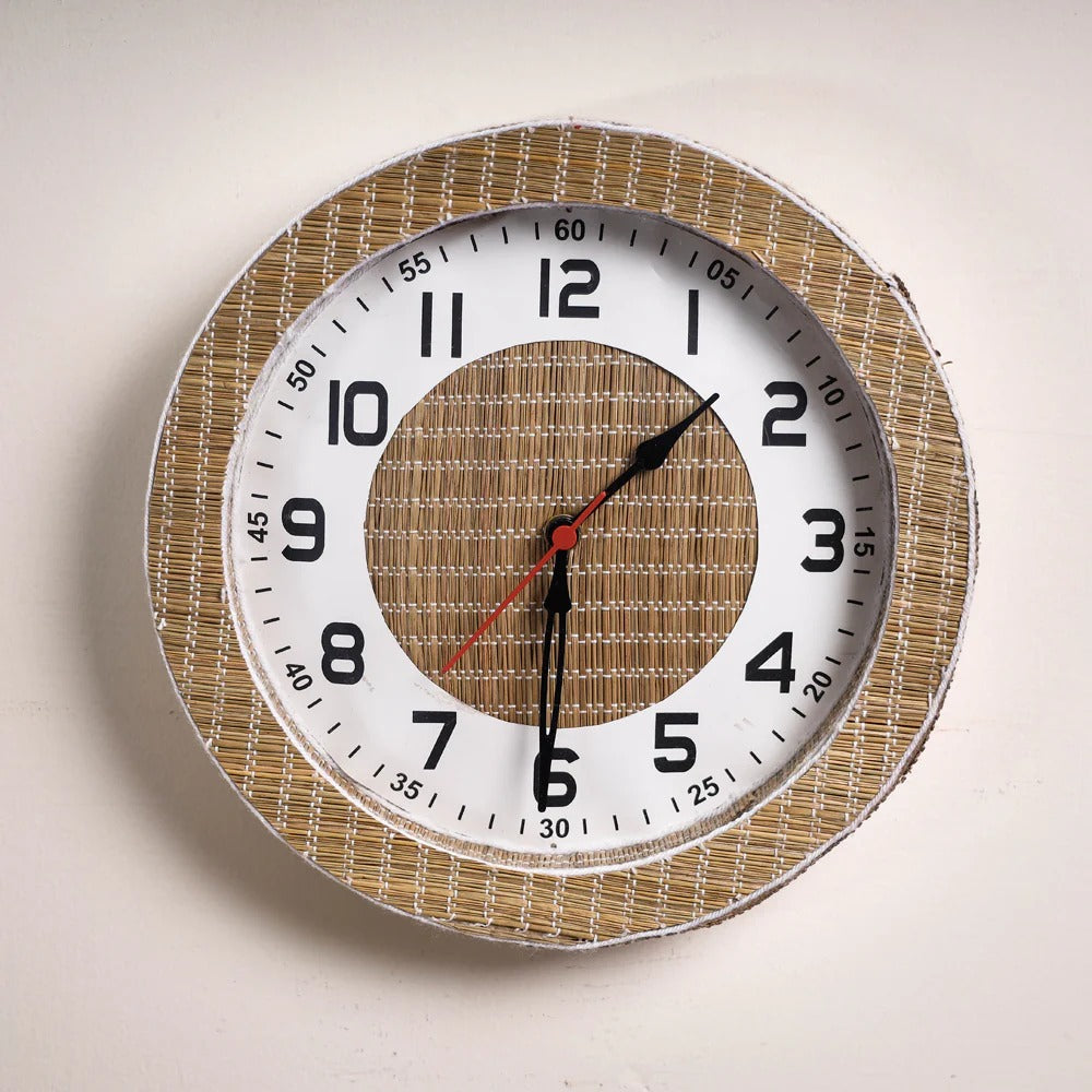 EcoFriendly Madur Kathi Wall Clock Style 8