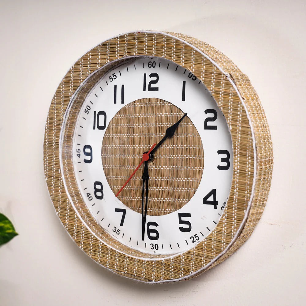 EcoFriendly Madur Kathi Wall Clock Style 8