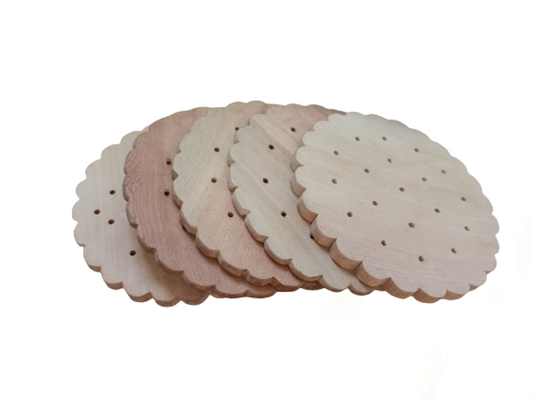 Edges Designed Round Coaster Set Of 5