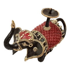 Elephant Candle Stand Metal Craft