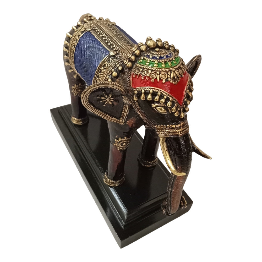 Elephant Standing Metal Craft Style 4