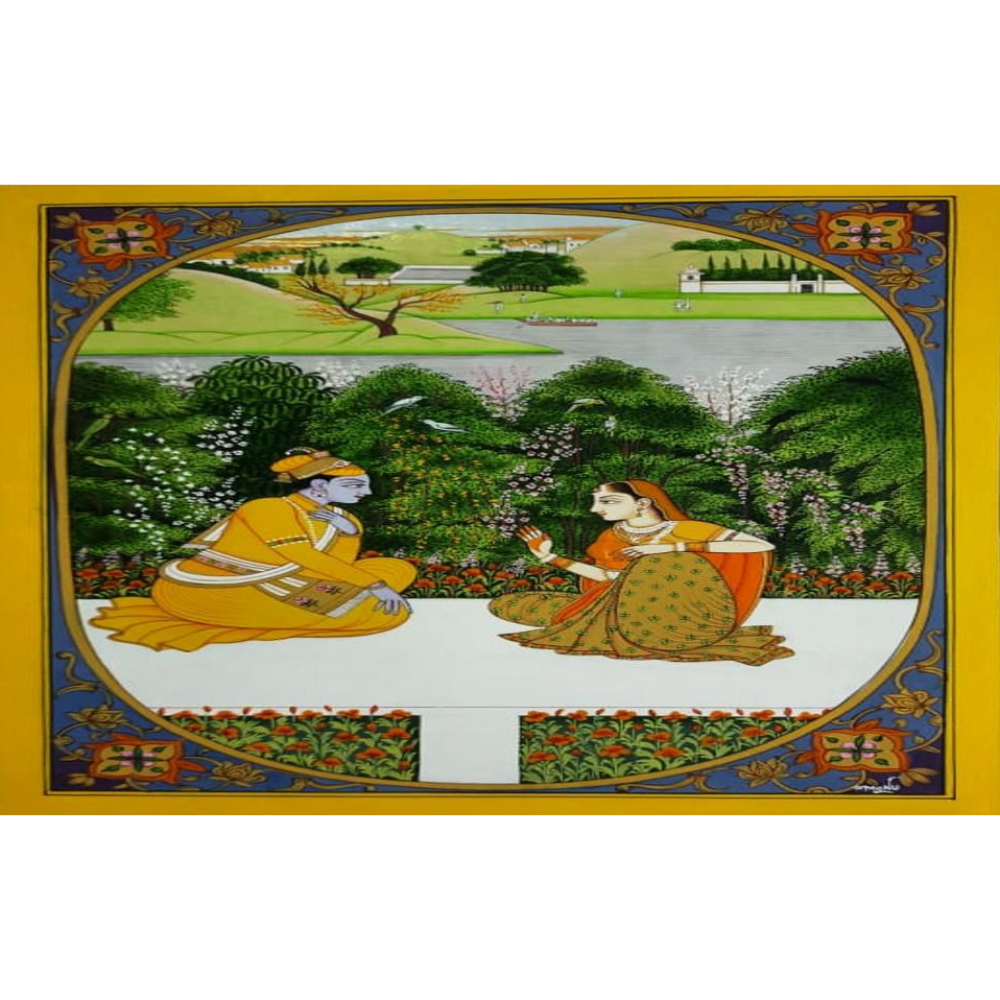 Emperor & Empress In Garden (8x12 inch)