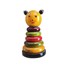 Wooden Craft Multicolor Ring Joker Toy