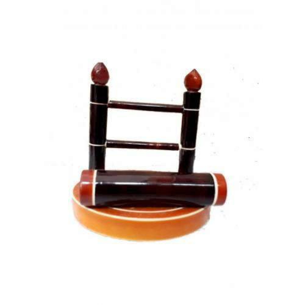 Authentic Etikoppaka Toys Wooden Brown Circle