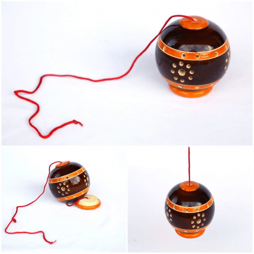 Elegant Handmade Etikoppaka Wooden Toy Of Freshner's Air Holder