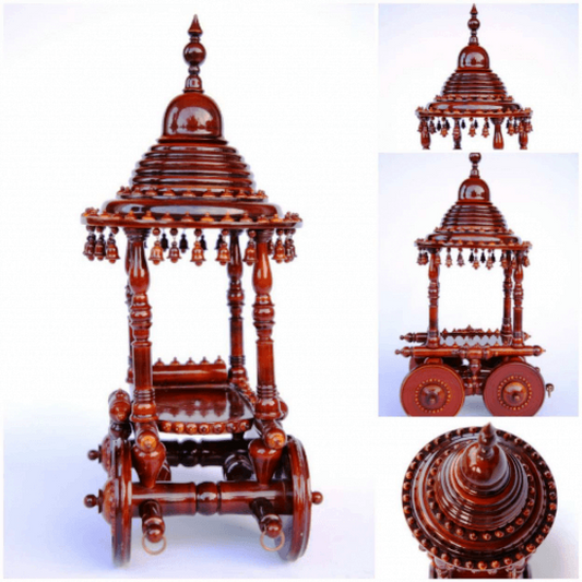 Handmade Etikoppaka Wooden Radham Temple Decoration Purpose