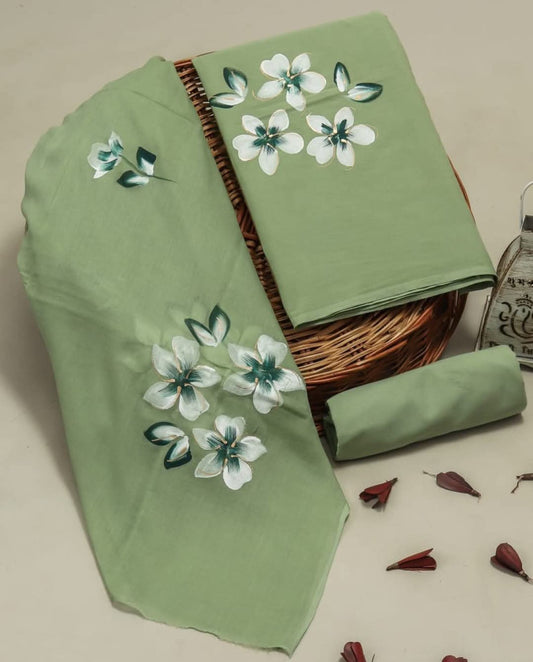 Exclusive Bagru Hand Block Printed Cotton Suit Material With Cotton Dupatta Style 104