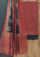 Exclusive Bagru Hand Block Printed Cotton Suit Material With Cotton Dupatta Style 148