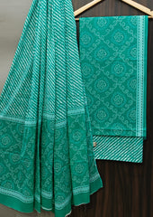 Exclusive Bagru Hand Block Printed Cotton Suit Material With Cotton Dupatta Style 151