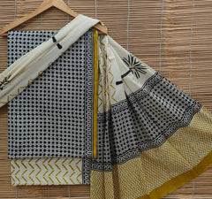 Exclusive Bagru Hand Block Printed Cotton Suit Material With Cotton Dupatta Style 29