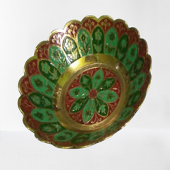 Exclusive Green Bowl Meena Work (4.5 Inch)