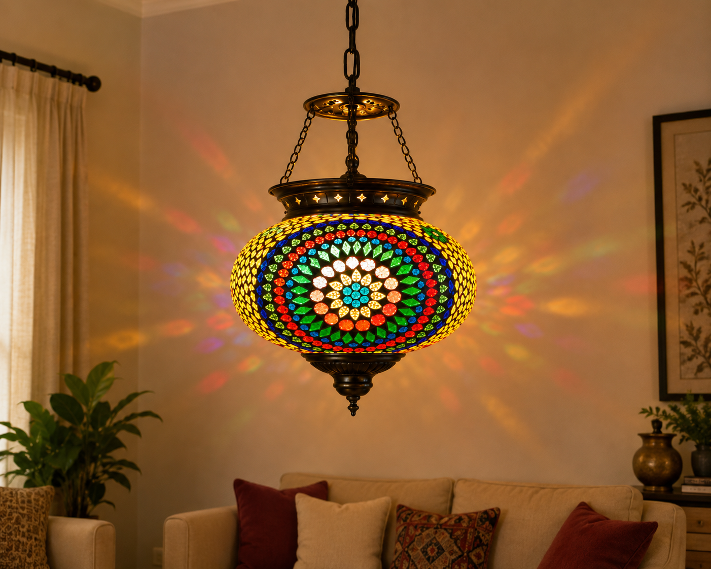 KADDU SHAPE HANGING LAMP