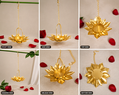 Hanging Golden Candle Stand