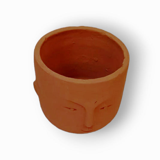 Face Planter Clay Terracotta Of Molela Art